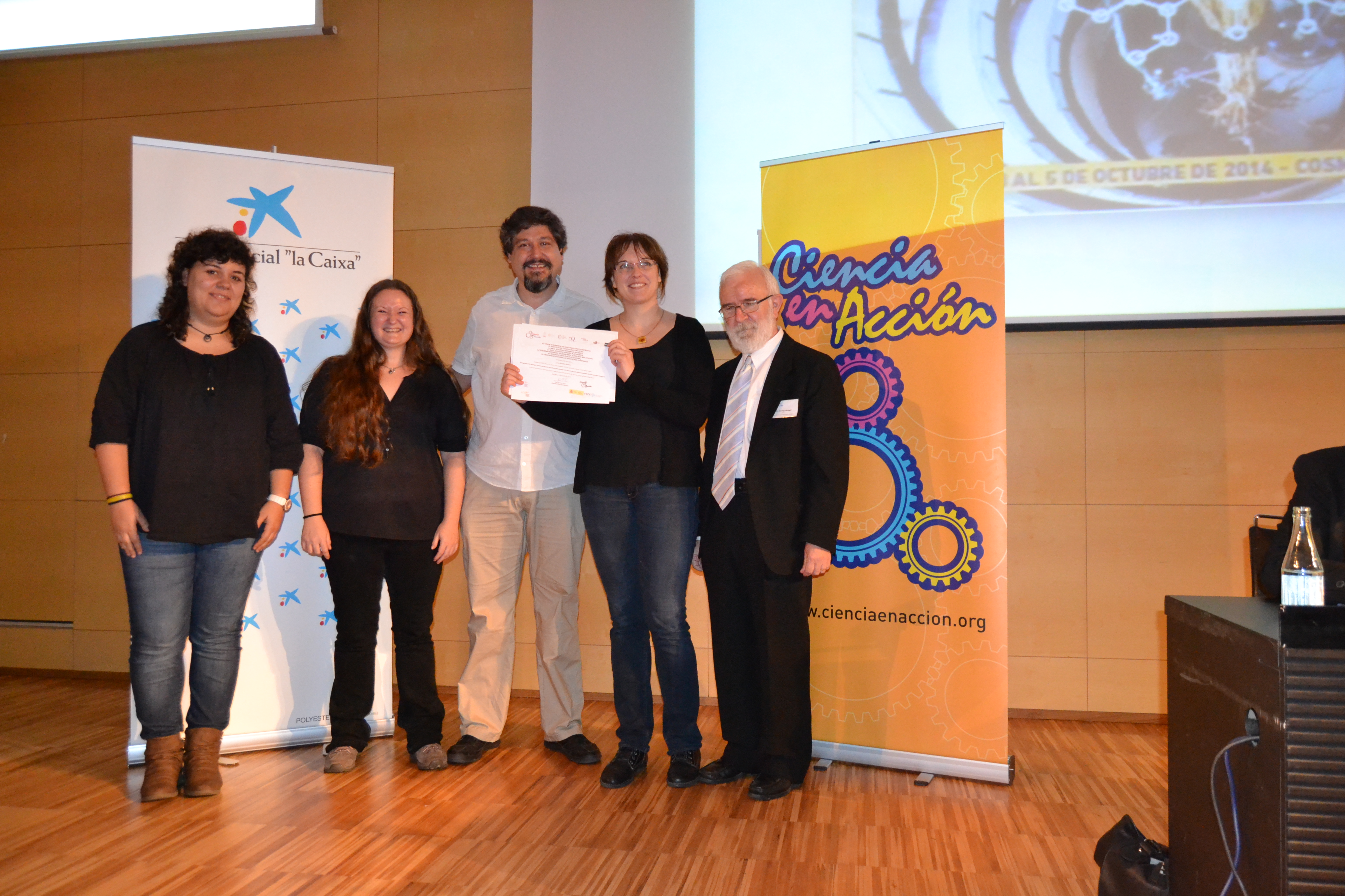Entrega de premios Categoria Ciencia Ingenieria y Valores. 2014